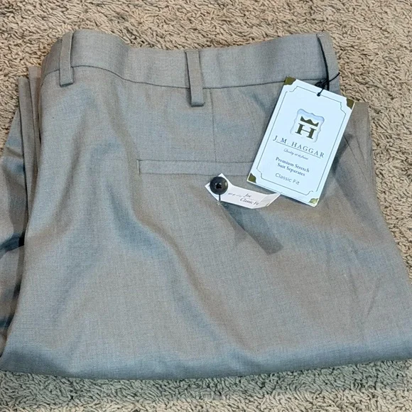 J.M. Haggar Premium Stretch Classic Fit Suit Separates Pants 40x32 NWT MSRP 100 - Picture 4 of 6